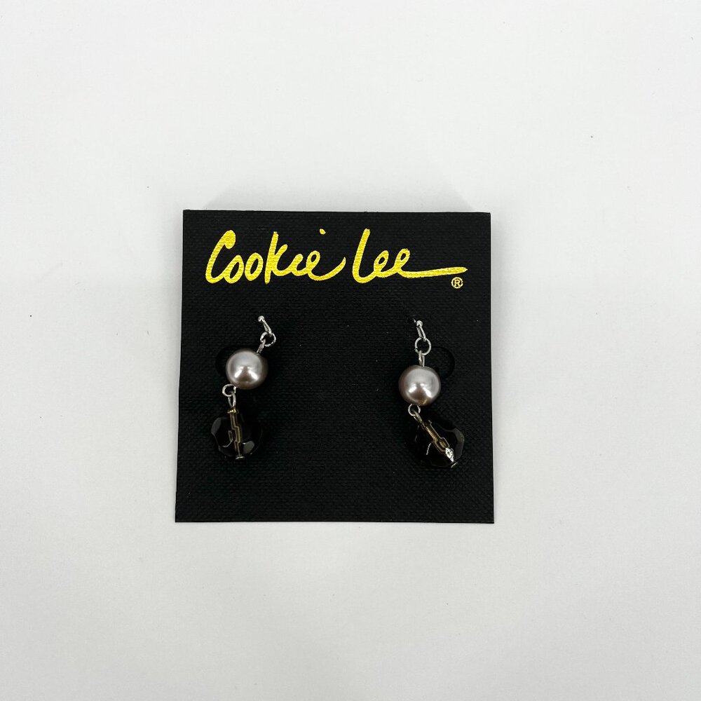 cookie lee genuine crystal earring